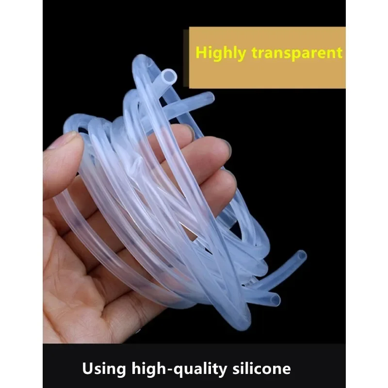 Silicone Tube Food Grade Transparent 1M 3M 5M Rubber Hose 4 5 6 8 10 12mm Out Diameter Flexible Milk Hose Beer Pipe Silica Gel silicone tube rubber tubing rubber tube rubber hose
