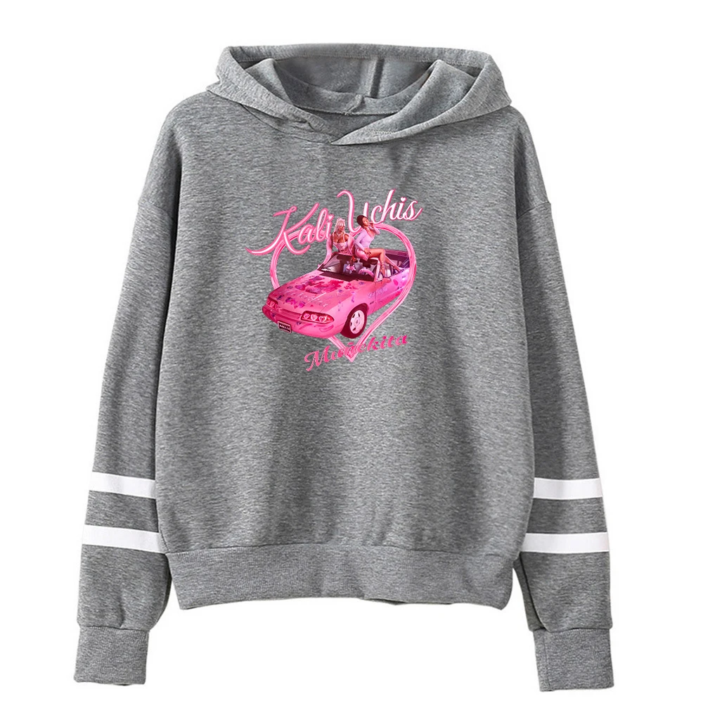 Kali Uchis Munekita Hoodie Red Moon in Venus Tour Pocketless Parallel Bars Sleeve Streetwear Women Men Hooded Sweatshirt