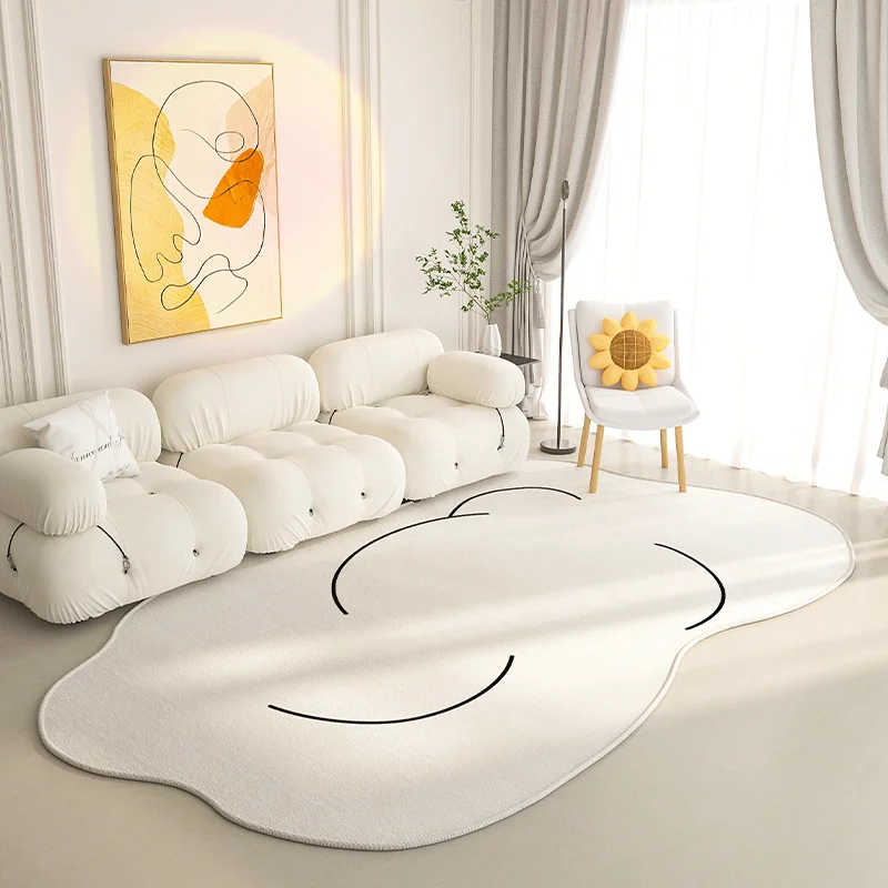 Irregular Shape Living Room Carpet Fashion Modern Decorate Coffee Tables Plush Mat Large Area Bedroom Fluffy Rug ковер Tapis 러그