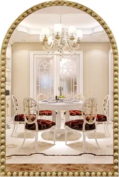 Gold Floral Arch Mirror 1