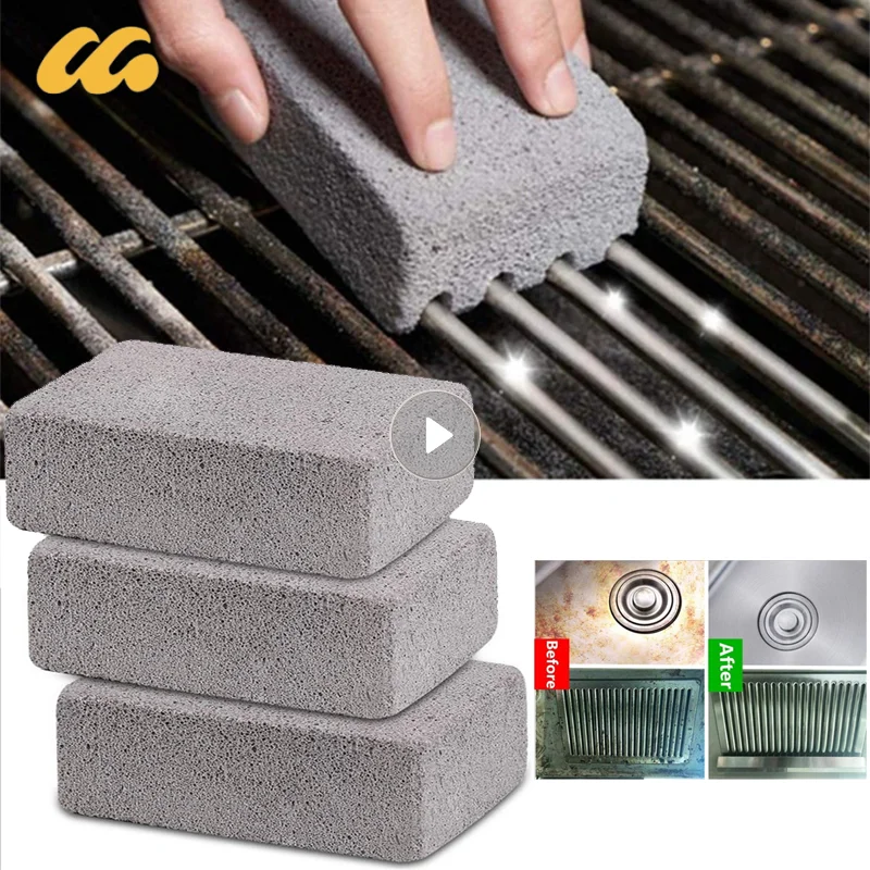 Bbq Grill Cleaning Brick Block Grill Stone Rack Macchie Detergente Per Grasso Strumenti Per Barbecue Per Gadget Da Cucina Da Giardino Spazzole Per La 