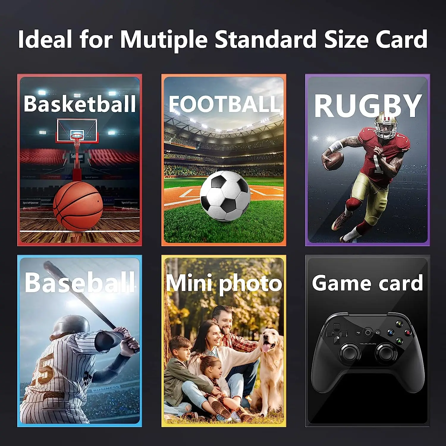 Sharkbang New Arrival 100pcs/Lot Holo Card Sleeves 66x91mm Laser Kpop Holders For Postcards Films Game Cards Photocard Protector 4