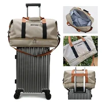 Fashion Gym Fitness Bags For Women Large Capacity Men's Sports bag Waterproof Weekend Voyage Female Messenger Bag Dry And Wet 2