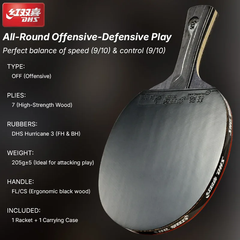 7-Ply Professional Table Tennis Racket 3