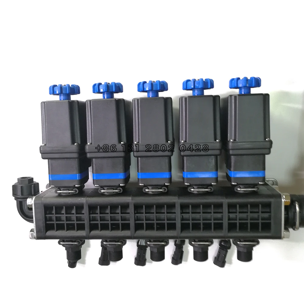 The automatic variable spray system can adjust the opening of the flow valve in real time. Five way precise control valve 3