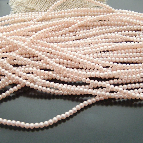 Vibrant Glass Dyeing Color Round Imitation Pearl Beads for DIY Jewelry and Accessories