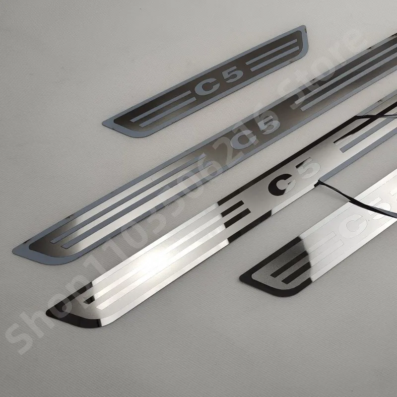 Stainless Steel Scuff Plate/Door Sill for Citroen C5 2010-Door Sill Scuff Plate Welcome Pedal Car-styling car door moulding trim window door cover trim