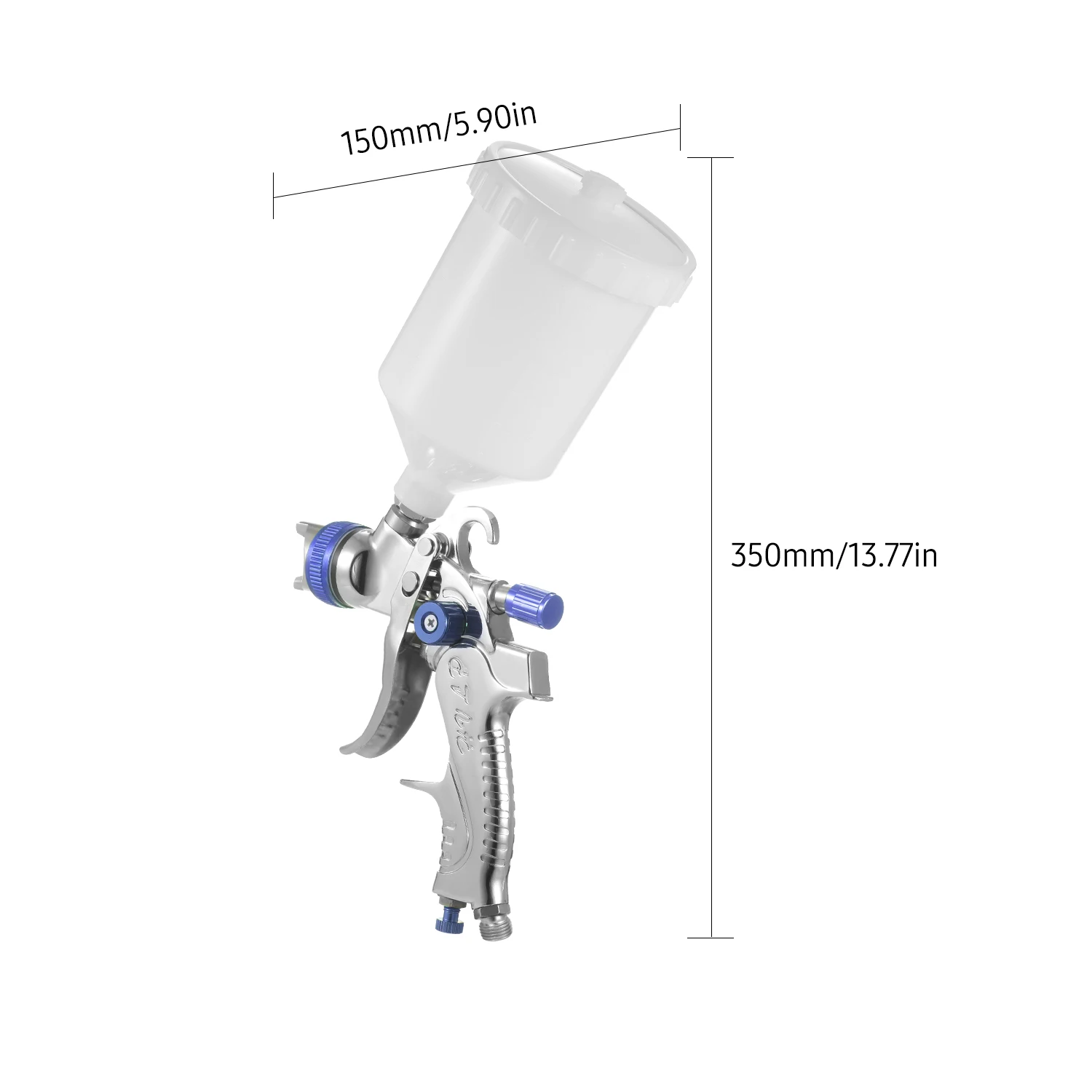 ߷   ̰ HVLP й Ʈ , 600ML  , ڵ    , 1.4mm, 1.7mm, 2.0mm
