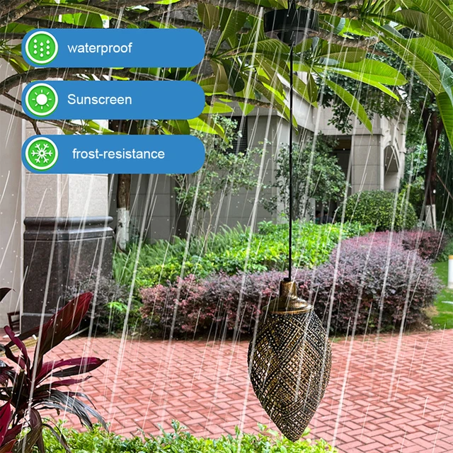 Solar Light Light Last Up To 12H IP 65 Waterproof Decorative Hanging Light for Patio, Tree, Garden . 3