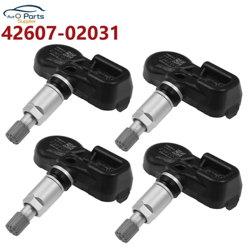 4 Capteurs Pression Pneus TPMS Pour Toyota - Compatible Avensis, Auris, Yaris, Verso (Réf. 42607-02031)