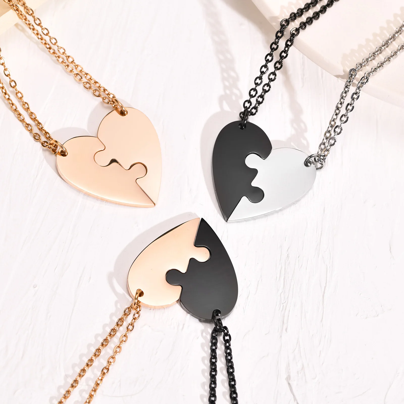 Bff Necklace Half Heart Necklace For Best Friends Magnetic Half