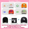 Custom embroidered logo hat Men's and women's mesh cap cotton baseball cap design DIY picture printing logo hat Summer sun hat 5