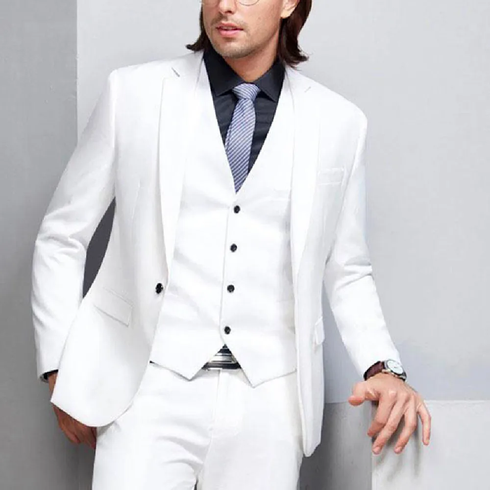 

New Arrival Groom Tuxedo Burgundy Men Suits Wedding Suit Man Blazer Notched Lapel 3 Piece Jacket Pant Vest Terno Masculino