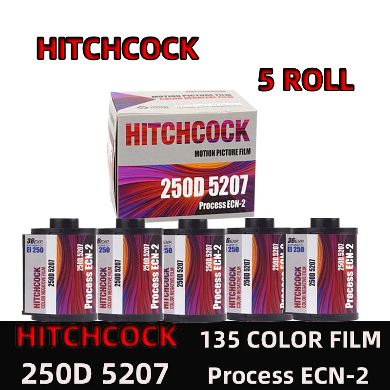 

5 рулонов HITCHCOCK Film 5219(500T) 5203(50D) 5207(250D), отрицательная 135 35 мм пленка, 36 листов, фотоаппараты 135 35 мм