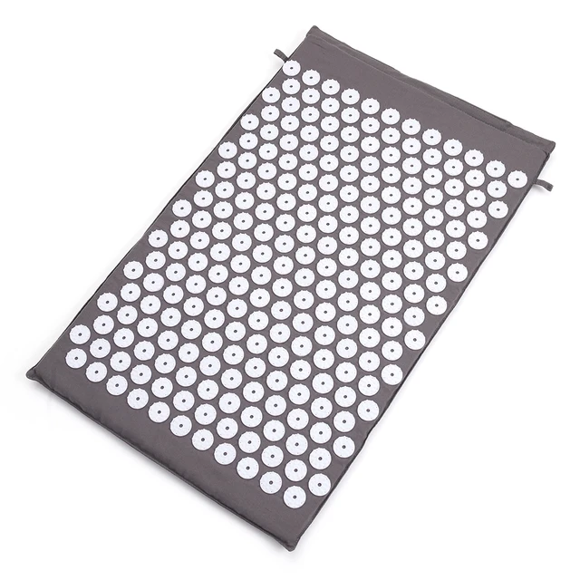 68*42*2cm Dark Gray  Acupressure Massage Mat & Pillow Set Free Storage Bag 5