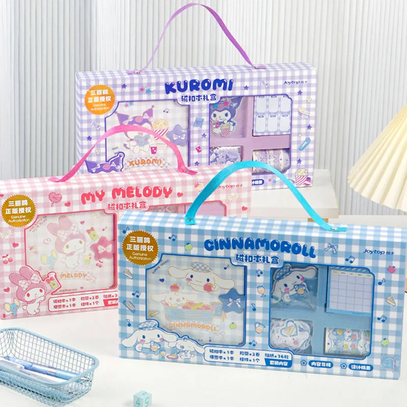 

Новые Стикеры Mymelody Kuromi Cinnamoroll Sanrios набор блокнотов из аниме, Мультяшные милые украшения для студентов, подарки для девочек