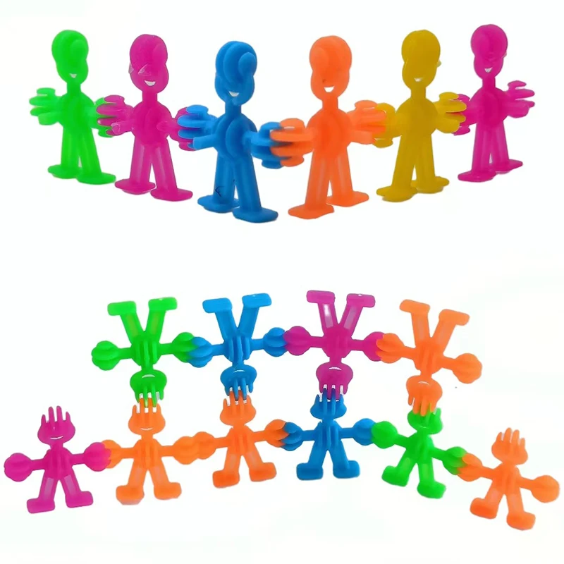 50Pcs Cartoon Cute Puzzle DIY Building Blocks Villain Toys Creativity Mini Modelling Doll Exercise Hands Kids Toys Birthday Gift