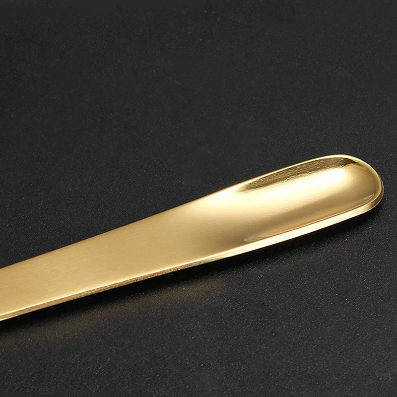 

1Pc Coffee Spoon Stainless Steel Flat Spoon For Dessert Small Coffee Scoop Bar Spoon Creative Ice Cream Spoon Kitchen Tableware