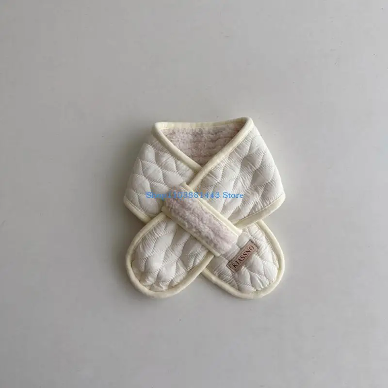 Q6RE 겨울 따뜻한 스카프 어린이 스카프 부드러운 두꺼운 목 커버 Neckerchief 어린이를위한 야외 방풍 스카프 소년 소녀