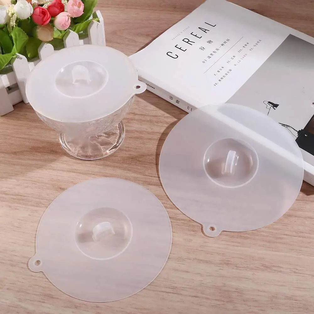 

Universal Seal Lid Fresh Keeping Lids Prevent Flies Heat-resistant for Glass Mugs Cup Cover Cup Seals Cup Lids Bowl Cover