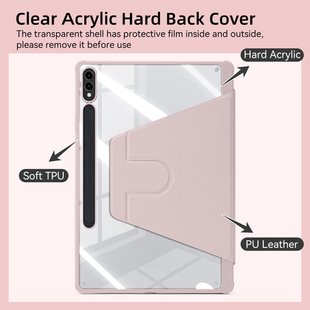 Enhanced Tablet Cover with Smart Auto Sleep/Wake Function and Acrylic Faith Design