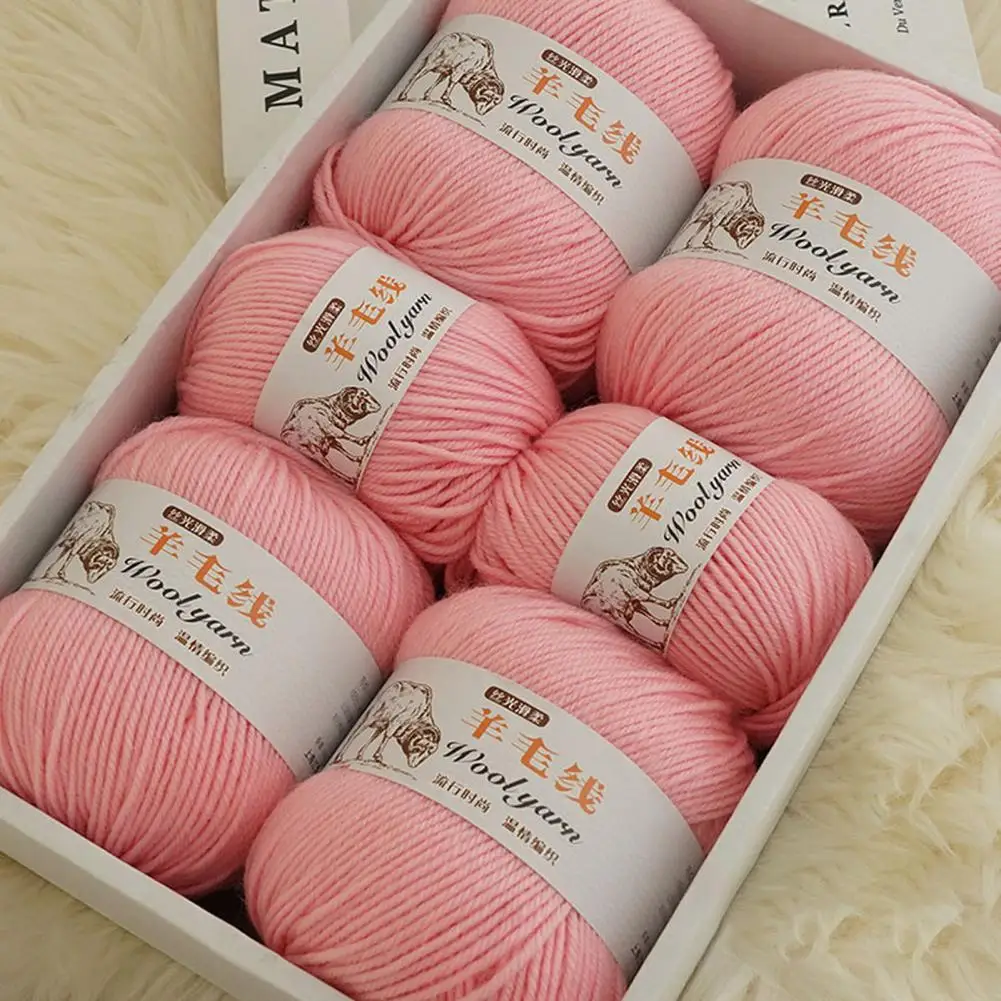 1RollPracticalFlexibleThicknessYarnCrochetKnittingCrafting