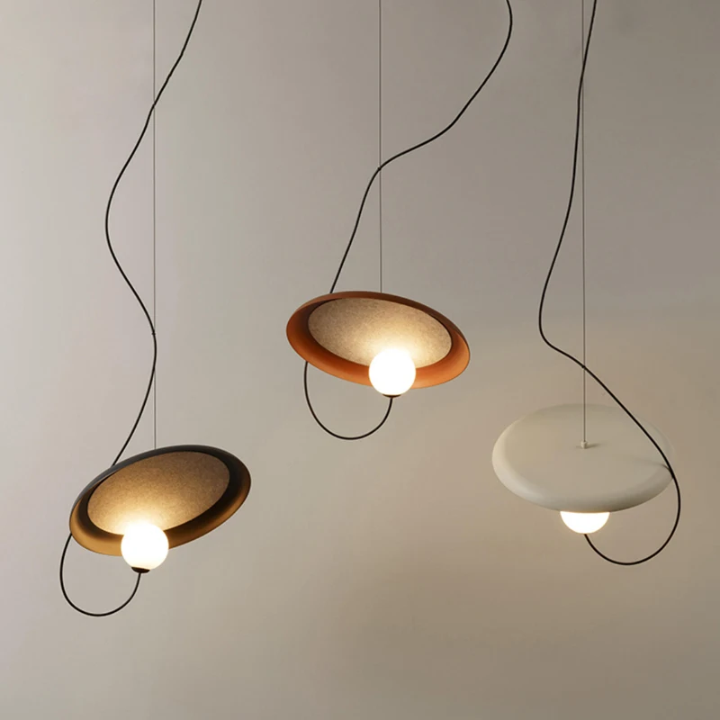 

Small chandelier Nordic aluminum glass ball magnetic suction restaurant light minimalist designer bedroom bedside light