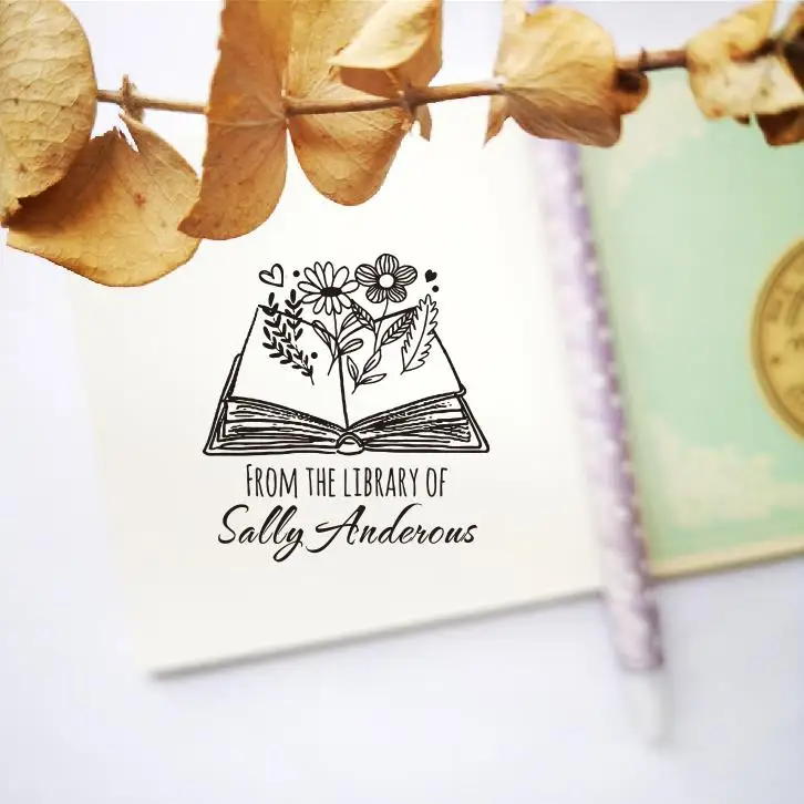 Customizable Round Logo Self-Inking Stamp with Photosensitive Ink