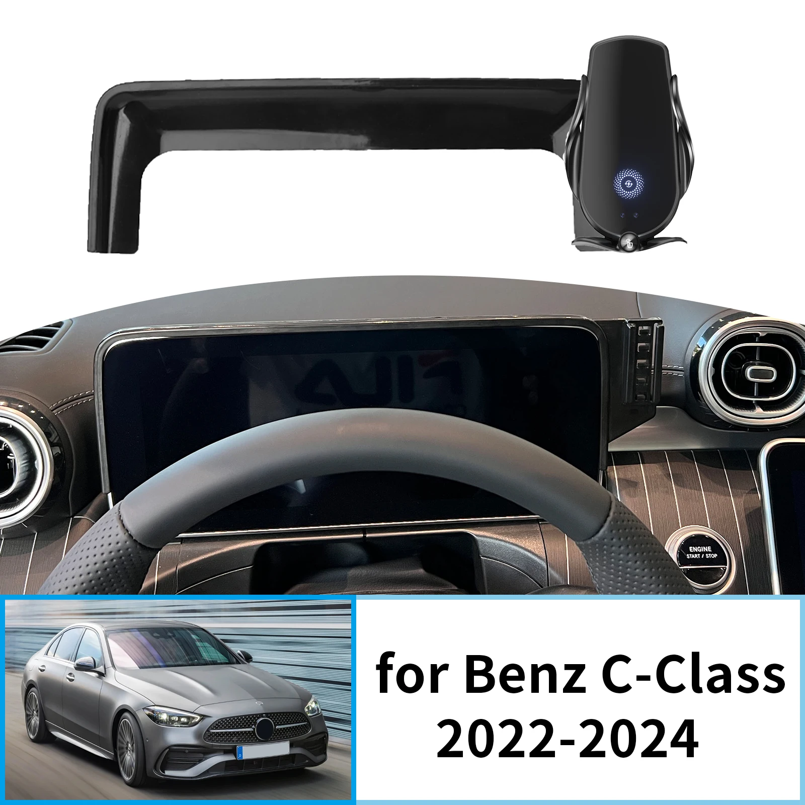 Car Mobile Phone Holder for Mercedes-Benz C-Class-C CLASS W206 GPS Bracket Navigation Stand Auto Accessories