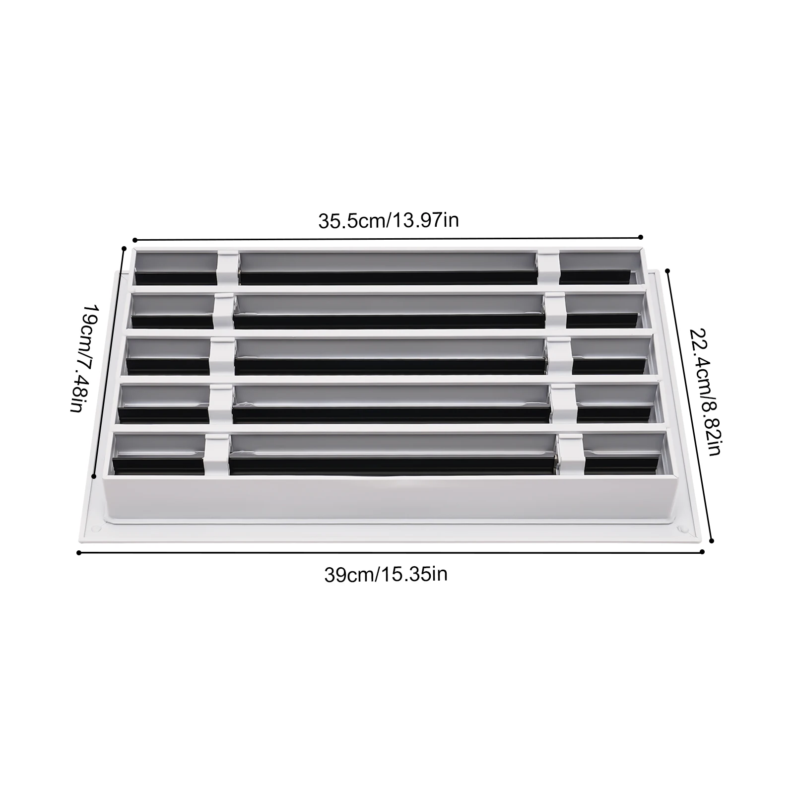 14*8 inch Air Grilles Standard Linear Slot Diffuser Air Vent Ceiling Wall Floor Register Grille Decorative White