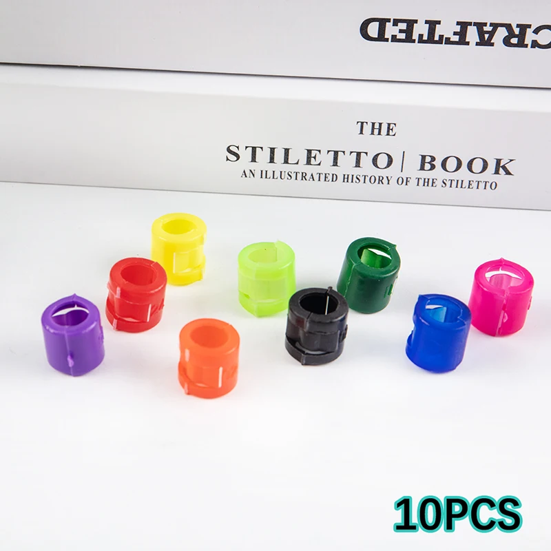 

10PCS Bird Foot Rings Pigeon Foot Clip Plastic Rings Bird Clip Marker Tag