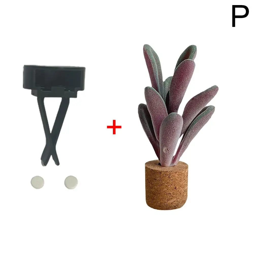 Car Diffuser Artificial Plants Shape Clip