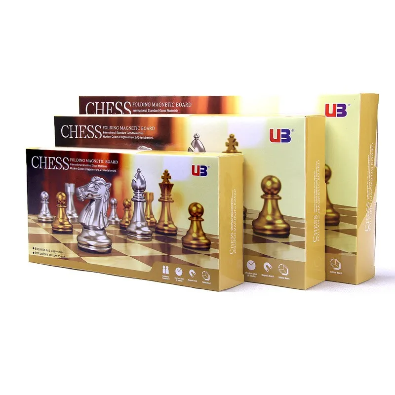 Magnetic Chess Set Board Game Chess Pieces and Board Chess Pieces Table Games Magnetic Board Games Large Chess Set For Match Travel Go Game Set Portable Plastic Chess With Chessboard 32 Pieces