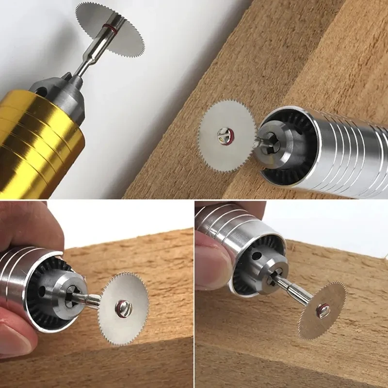 Electric Saw Blades 11 Pcs Mini Circular Precision Woodworking Cutting Disc 1 Rod 22mm 25mm 32mm Wood Metal