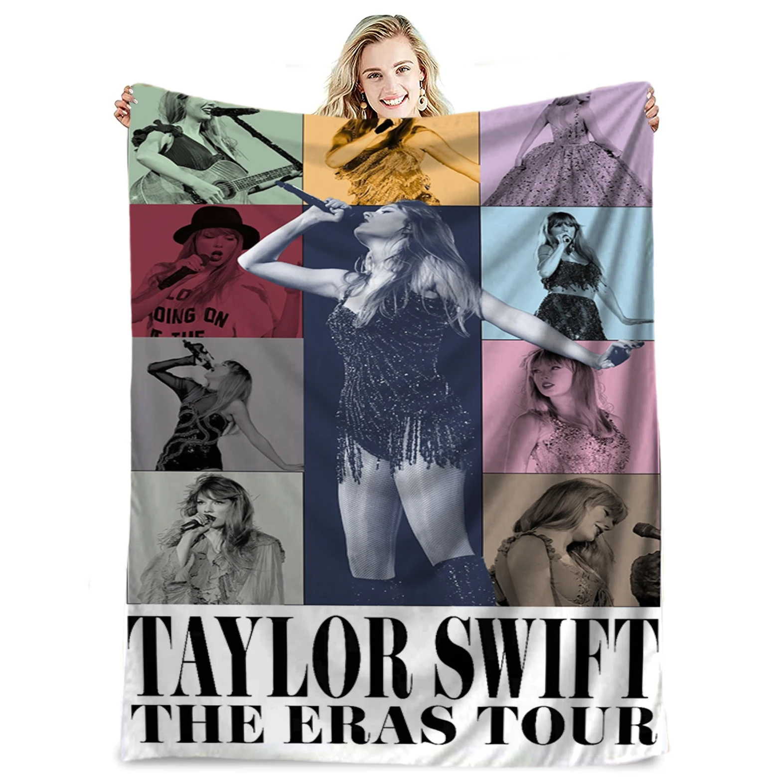 Taylor Blanket Throw For Bed Sofa Soft Warm Party Decorations Flannel Blanket Gift for Taylor Music Lovers