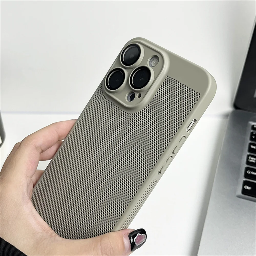 Enhanced Cooling Matte Metallic Heat Dissipation Phone Case Cover