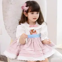

Miayii Baby Girl Spring Summer Pink Rabbit Vintage Turkey Lolita Ball Gown Casual Party Easter Princess Dress for Girls Y3735