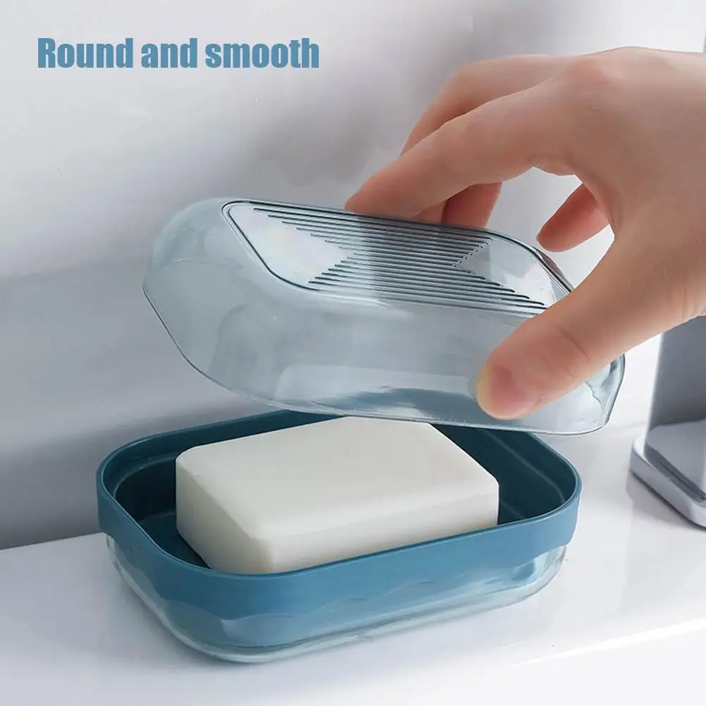 Portable Soap Box Creative Drain Dripping Soap Container Nordic Holder Style Bathroom Supplies Candy Color Accessories Soap Rack 3