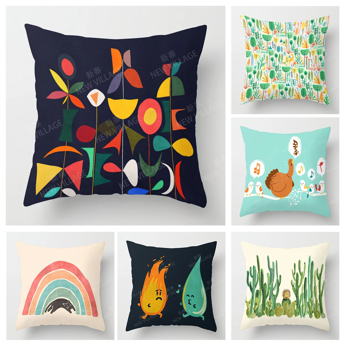 

Современный декоративный чехол для подушки для дома, декор для гостиной, наволочка для подушки 45*45 для детей 40x40 см 60x60 см 45x45 см, мультяшный