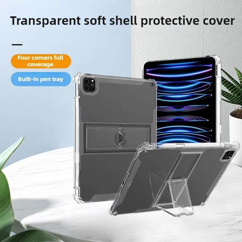 Sleek Transparent Tablet Cover - Enhanced Protection