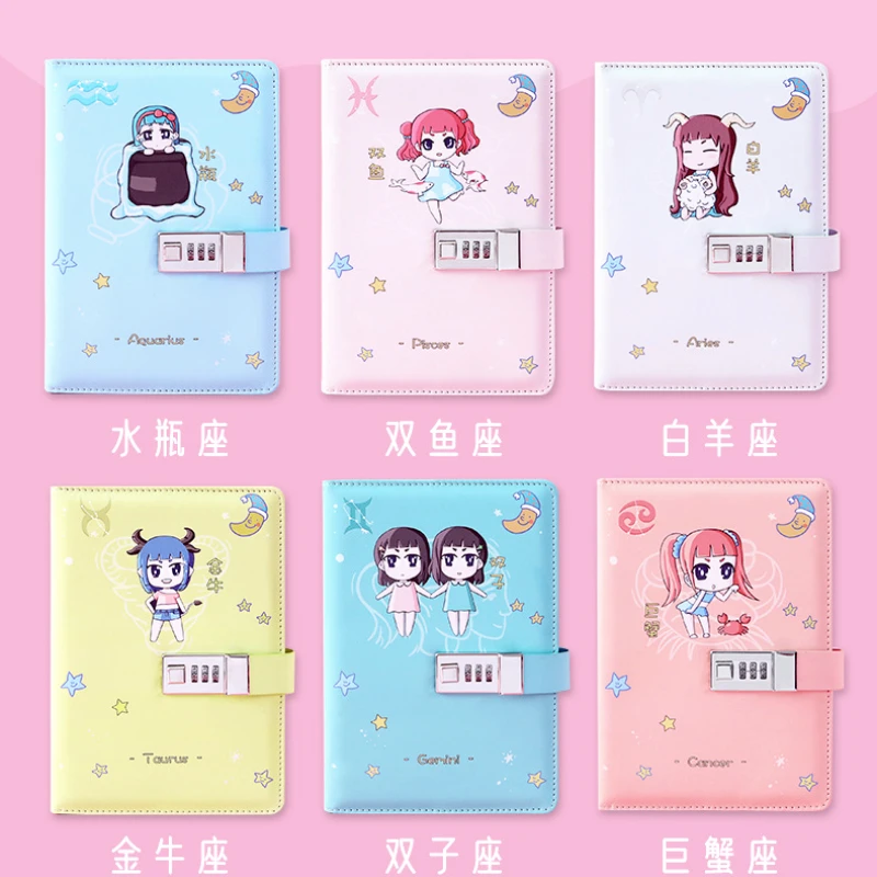 Zodiac Code Manual Ledger Set Notebook Cute Book Student