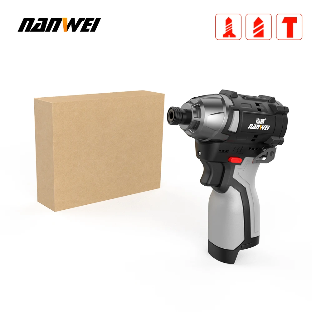 NANWEI 16.8V Brushless Lithium Battery Impact Screwdriver Household Electric Screwdriver 3-speed Control images - 6
