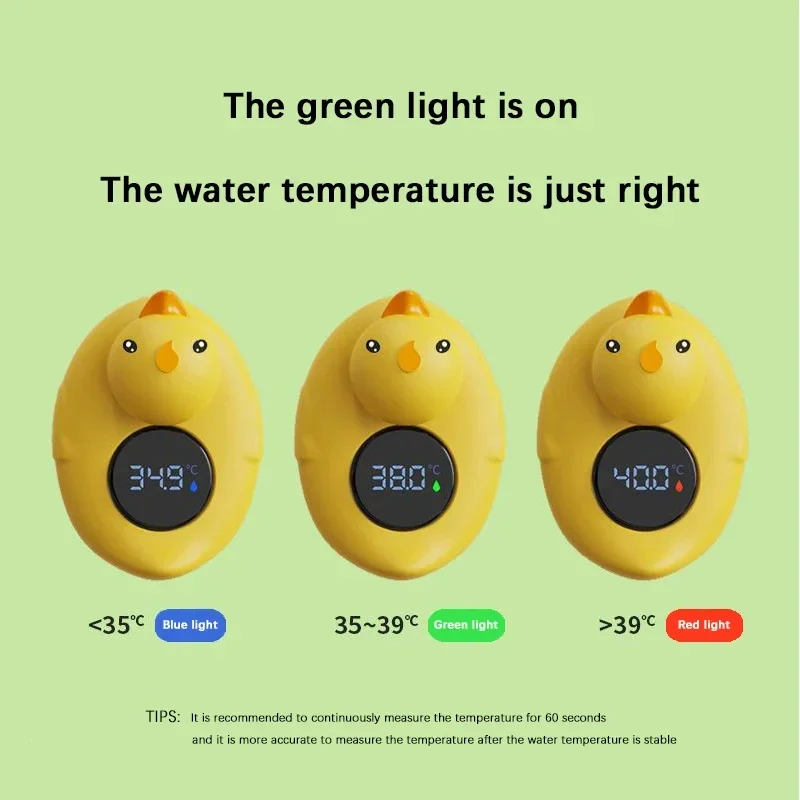 1PC Thermometer Little Yellow Duck Baby Bathtub Shower Water Thermometer Baby Safe Temperature Sensor Floating Waterproof Baby