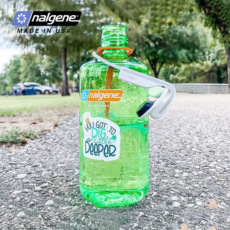 Nalgene-Narrow Mouth Sports Water Bottle, Portable, Large Capacity, Outdoor Travel, Hiking, Drinking Bottle, 1000ml
