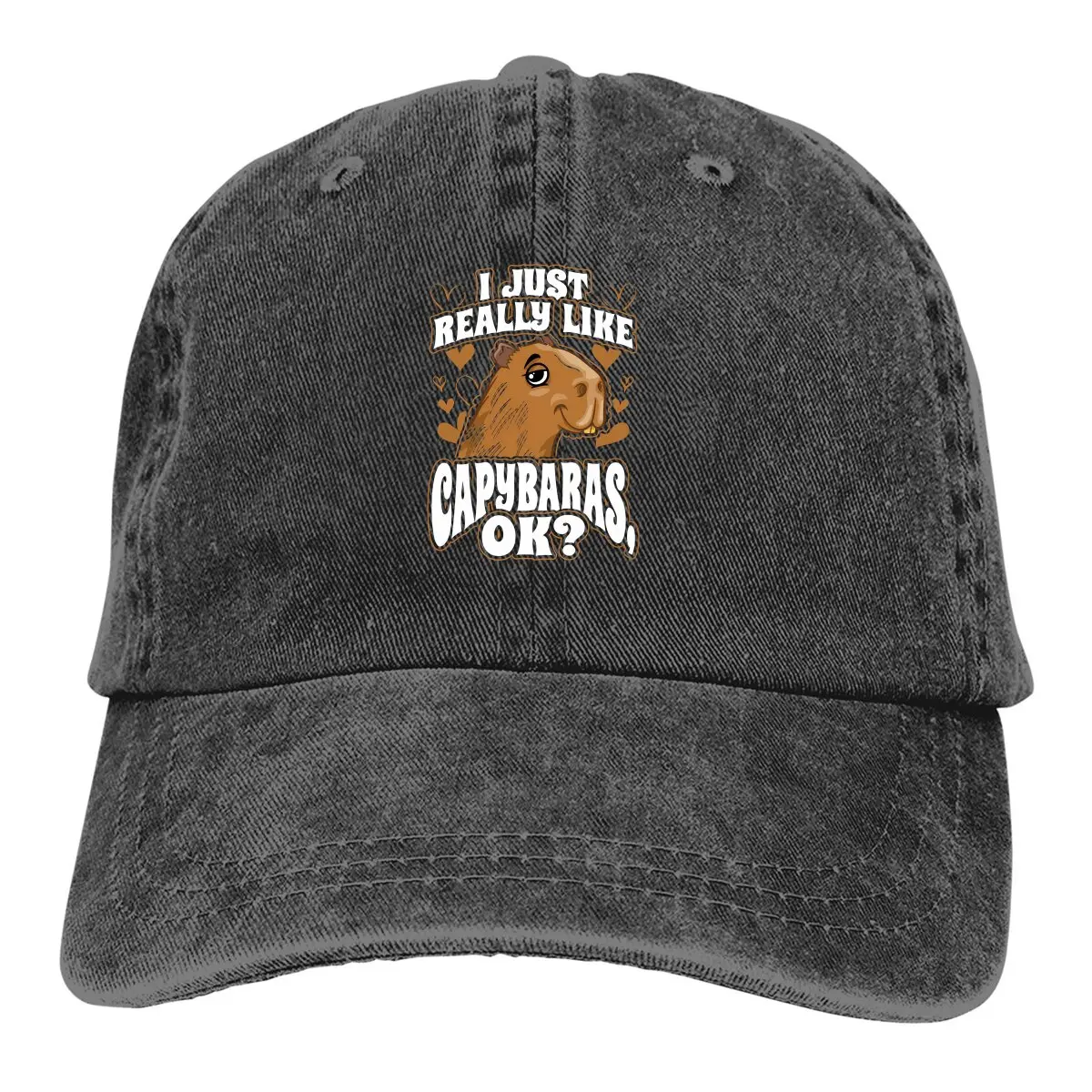 

I Just Really Like Capybaras Baseball Cap Men Hats Women Visor Protection Snapback Capybara Animal Caps