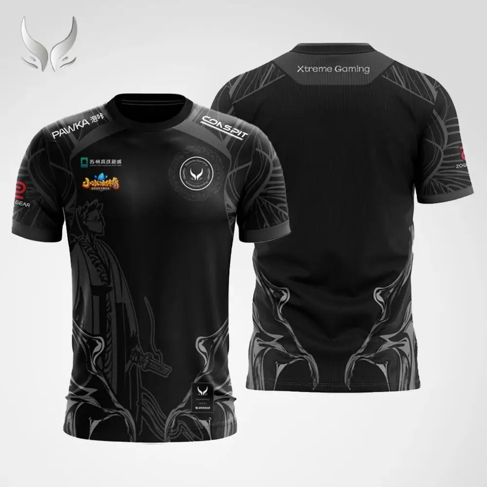 Neues Xtreme Gaming E-Sports Club Apparel Teammitglieder im gleichen Stil DOTA2 Atmungsaktives Kurzarm-Fan Anpassbares T-Shirt Geschenk