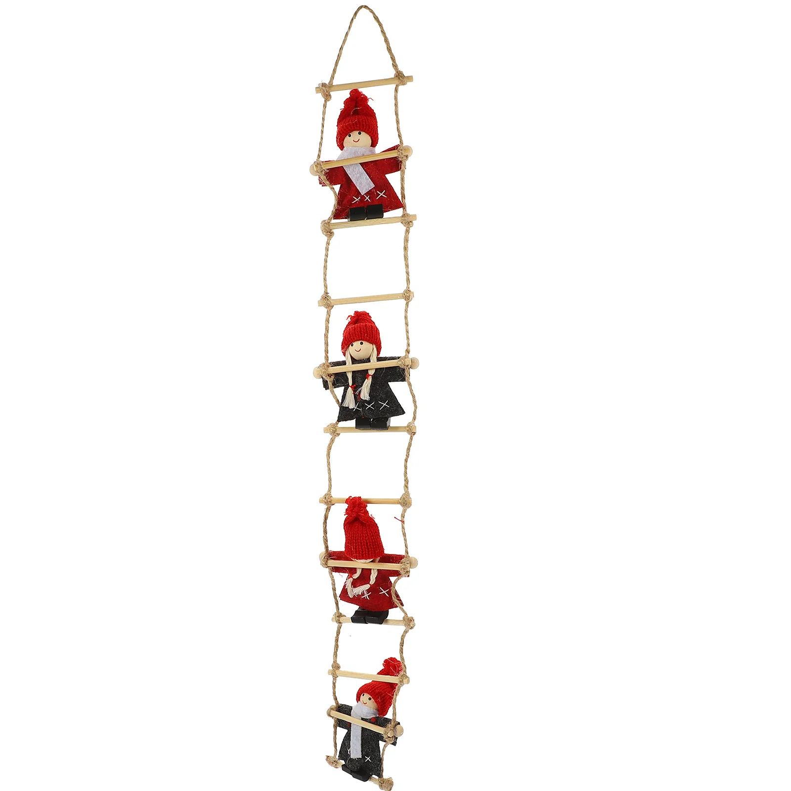 

Christmas Climbing On Rope Santa Claus Climbing Ladder Santa Dolls Xmas Plush Stuffed Hanging Tree Ornament For Gifts Xmas