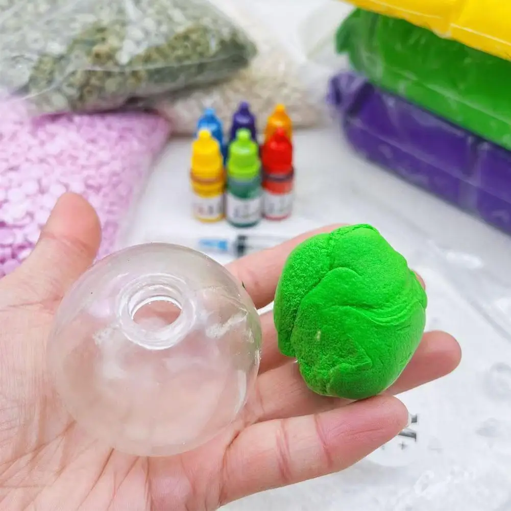 10개 크리에이티브 구체 쥬얼리 TRP 주조 몰드 도구 DIY 수제 빈 볼 스킨 슬로우 리바운드 감압 슬로우 리바운드 장난감