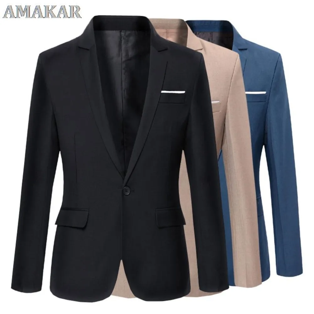 

New Fashion Casual Men Blazer Cotton Slim Korea Style Suit Blazer Masculino Male Suits Jacket Blazers Men Clothing Size M-5XL