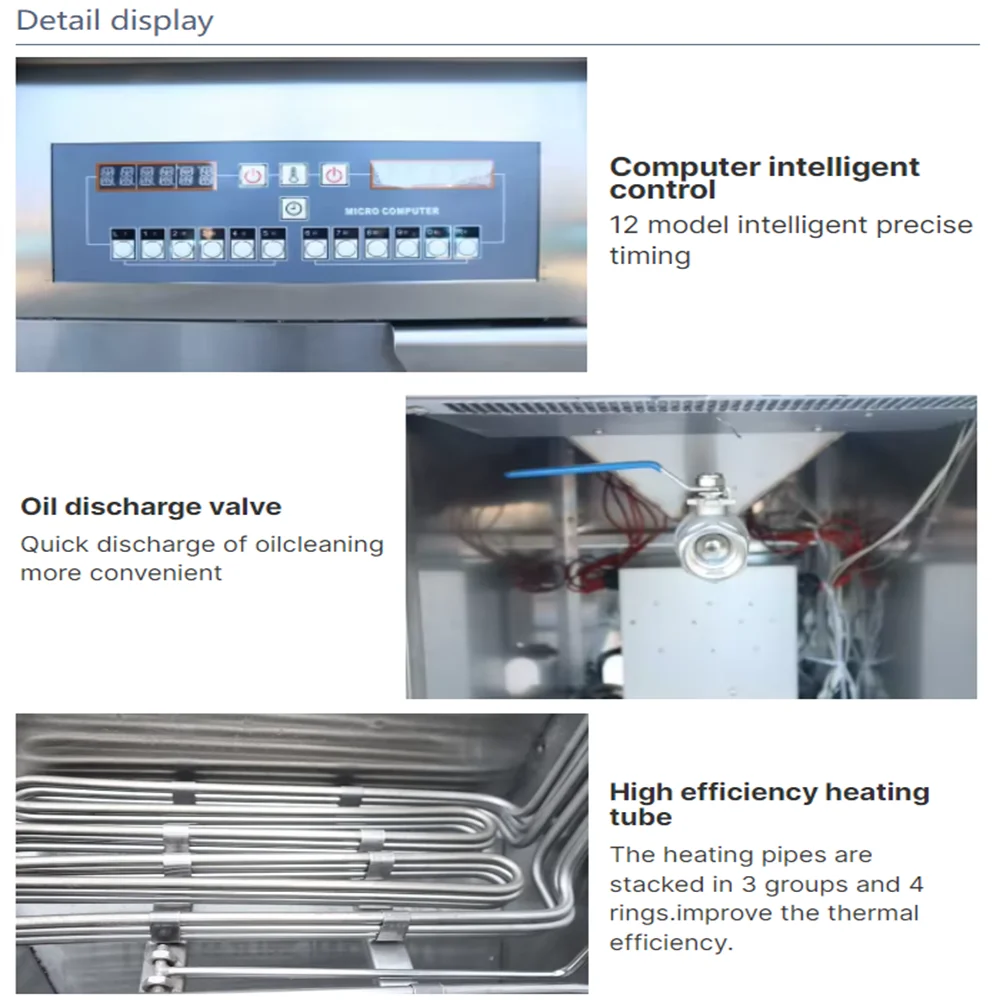 14L+14L commercial electric fryer, vertical digital control system, dual fryer boiler, multifunctional fried food machine